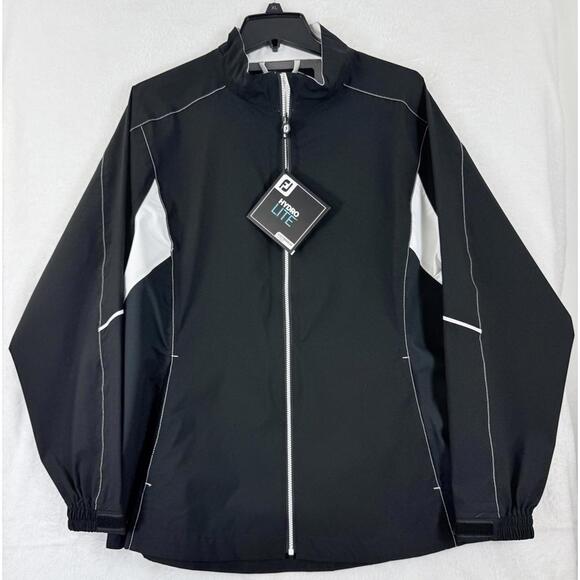 Footjoy Hydrolite Rain Jacket XL Womens DryJoys Black Golf Full Zip New NWT